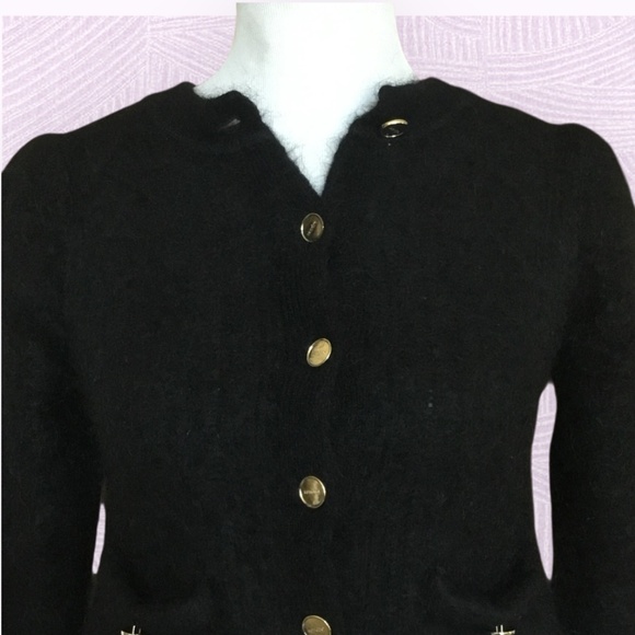 Sandro Cardigan Black Button Sweater - Picture 8 of 16